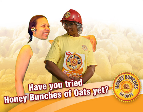 Paula with Honey Bunches of Oats